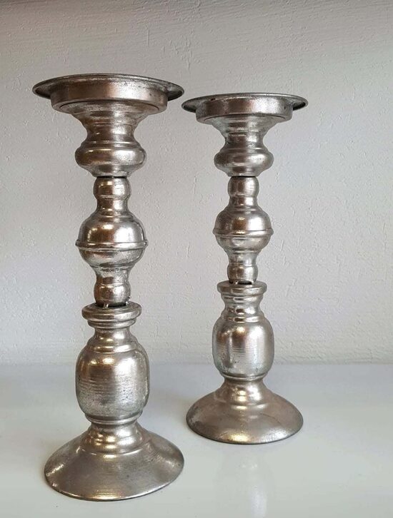 SUDRABA SVEČTURIS CILINDRU SVECEI
