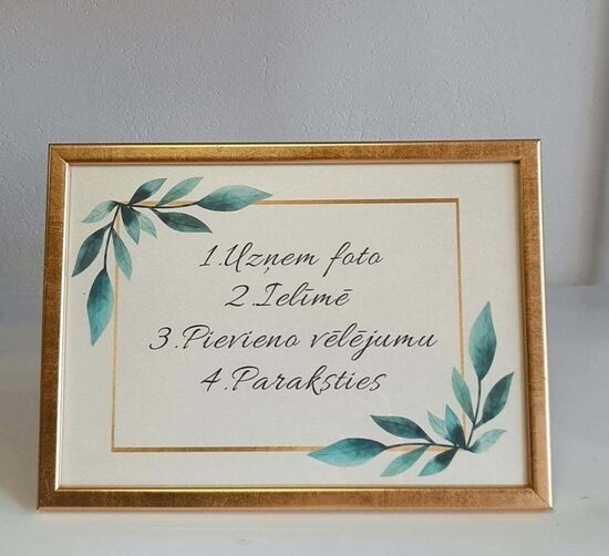 A4 ZELTA RĀMĪTIS